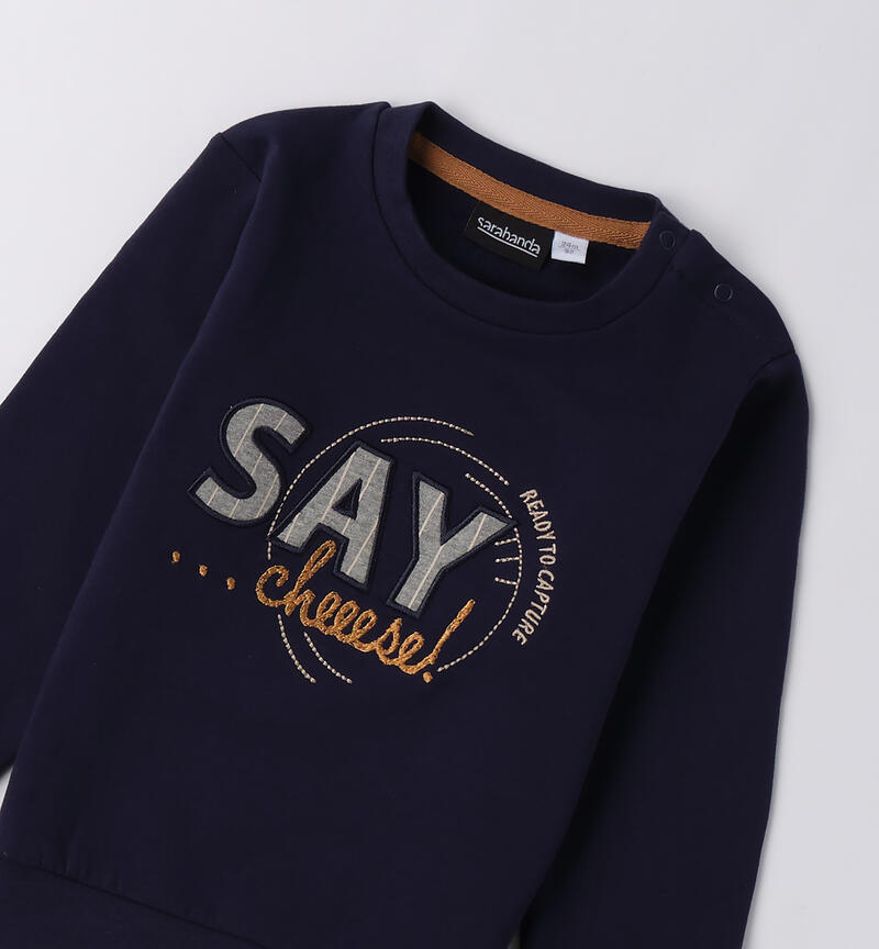 Felpa bambino Sarabanda NAVY-3854