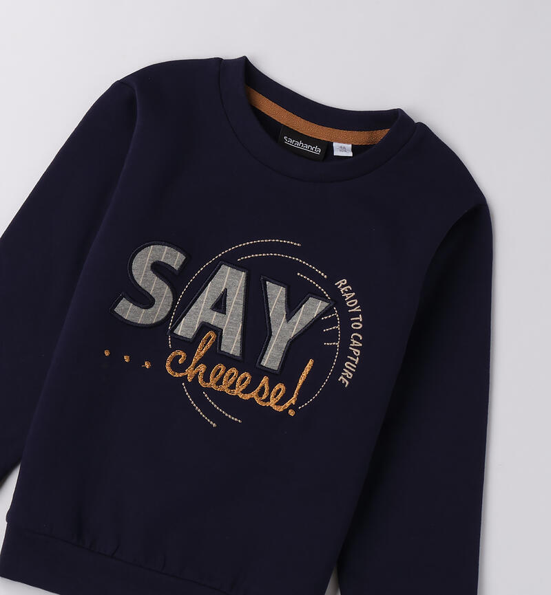 Felpa bambino Sarabanda NAVY-3854