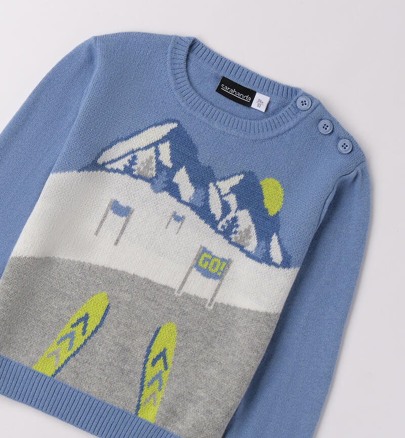 Maglione da bambino AZZURRO-3762
