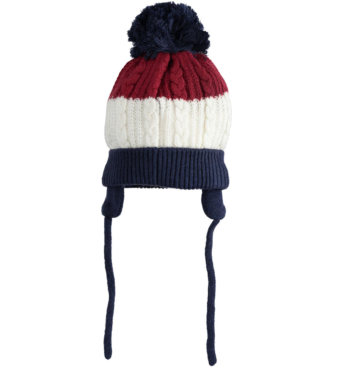 Minibanda Beanie Cap With Pompom And Ear Flaps For Newborn Boy From 0 To 24 Months Sarabanda Minibanda Beanie Cap With Pompom And Ear Flaps For Newborn Boy From 0 To 24 Months Sarabanda
