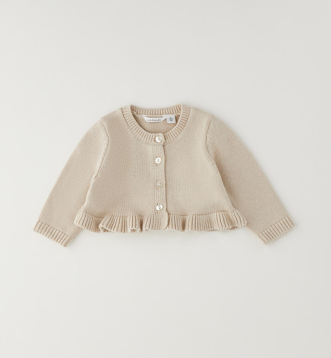 Newborn baby girl cardigan BEIGE