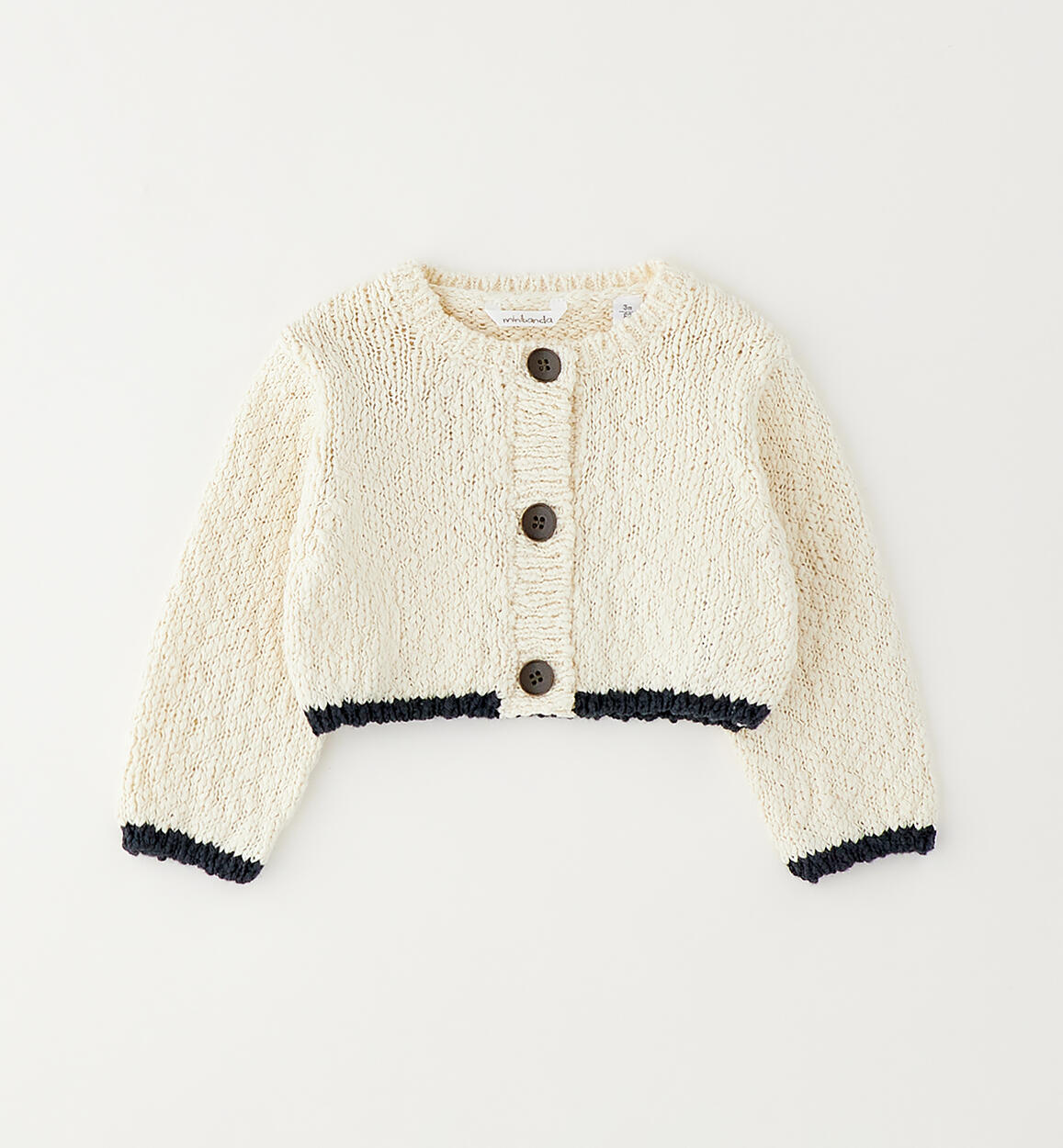 Cardigan neonata cotone BEIGE