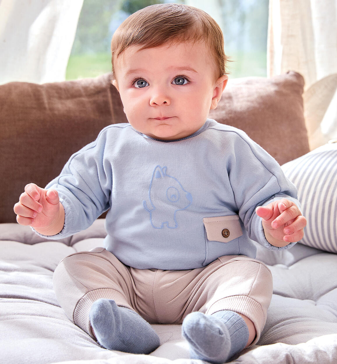 Completino sportivo neonato AZZURRO