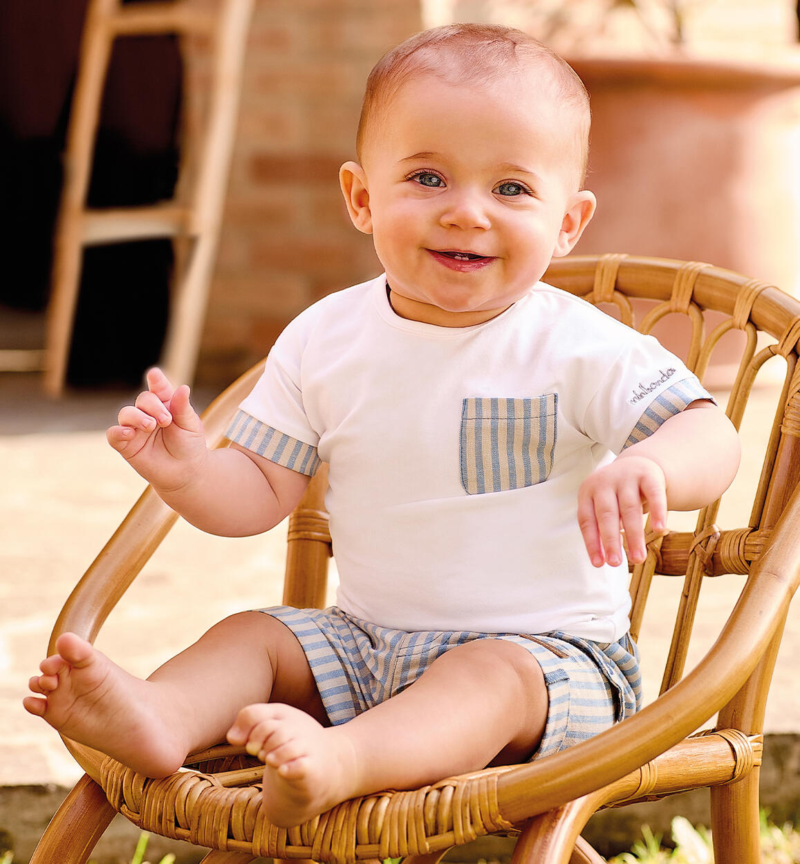 Completo due pezzi neonato BIANCO