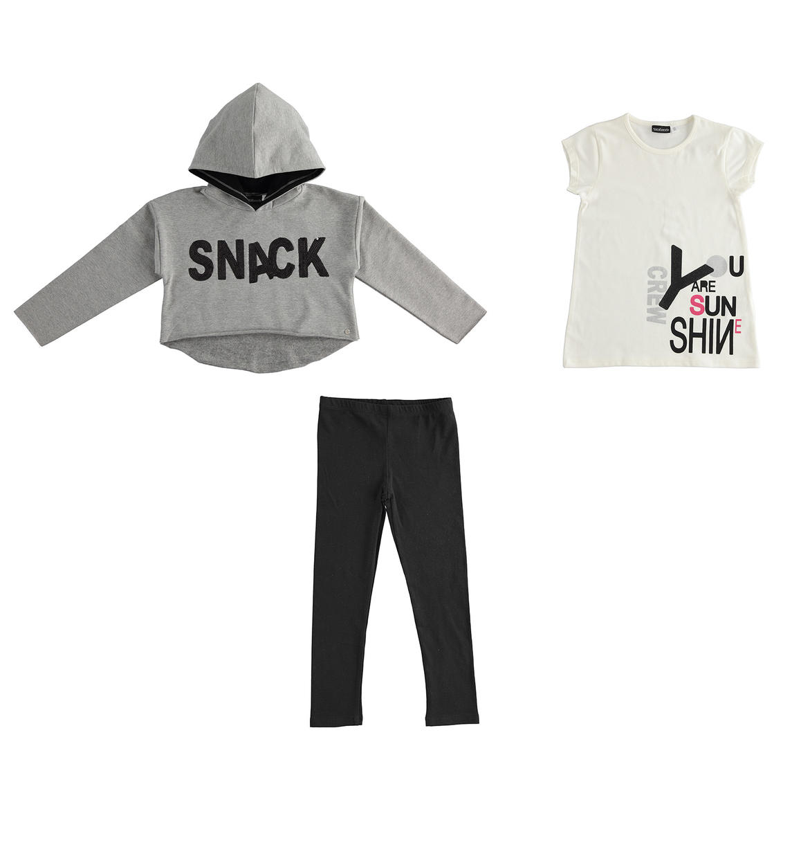 Brums Tuta Tre Pezzi Top Felpa E T-Shirt E Pantalone Bimba Prima infanzia  Bambina 0-24 berjaya.edu.my