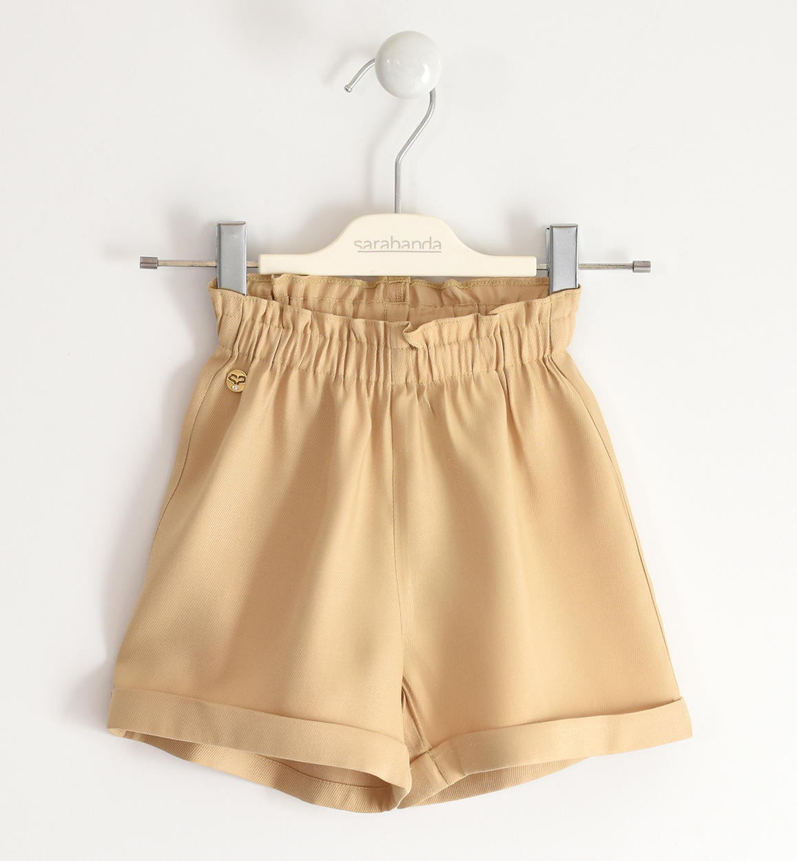 Elegante pantalone corto in viscosa per bambina - Sarabanda
