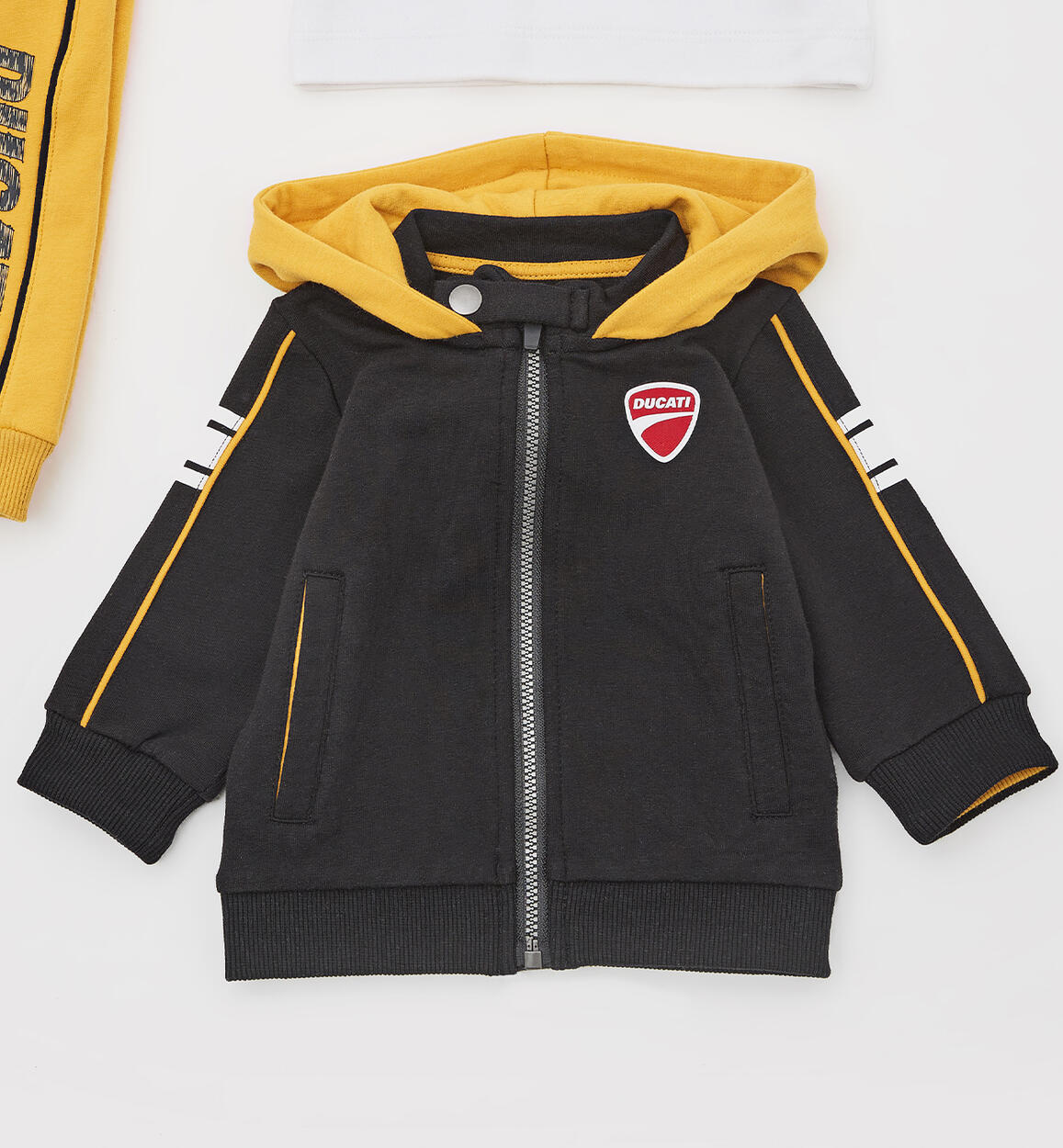 Felpa con cappuccio bimbo Ducati NERO