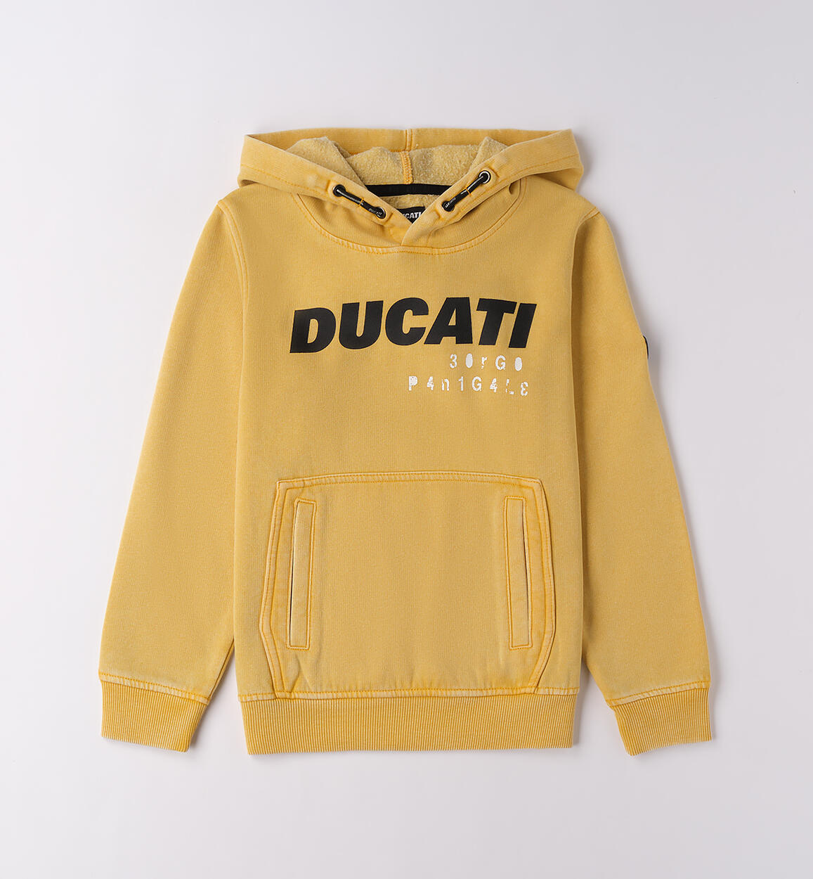 Felpa Ducati con cappuccio GIALLO