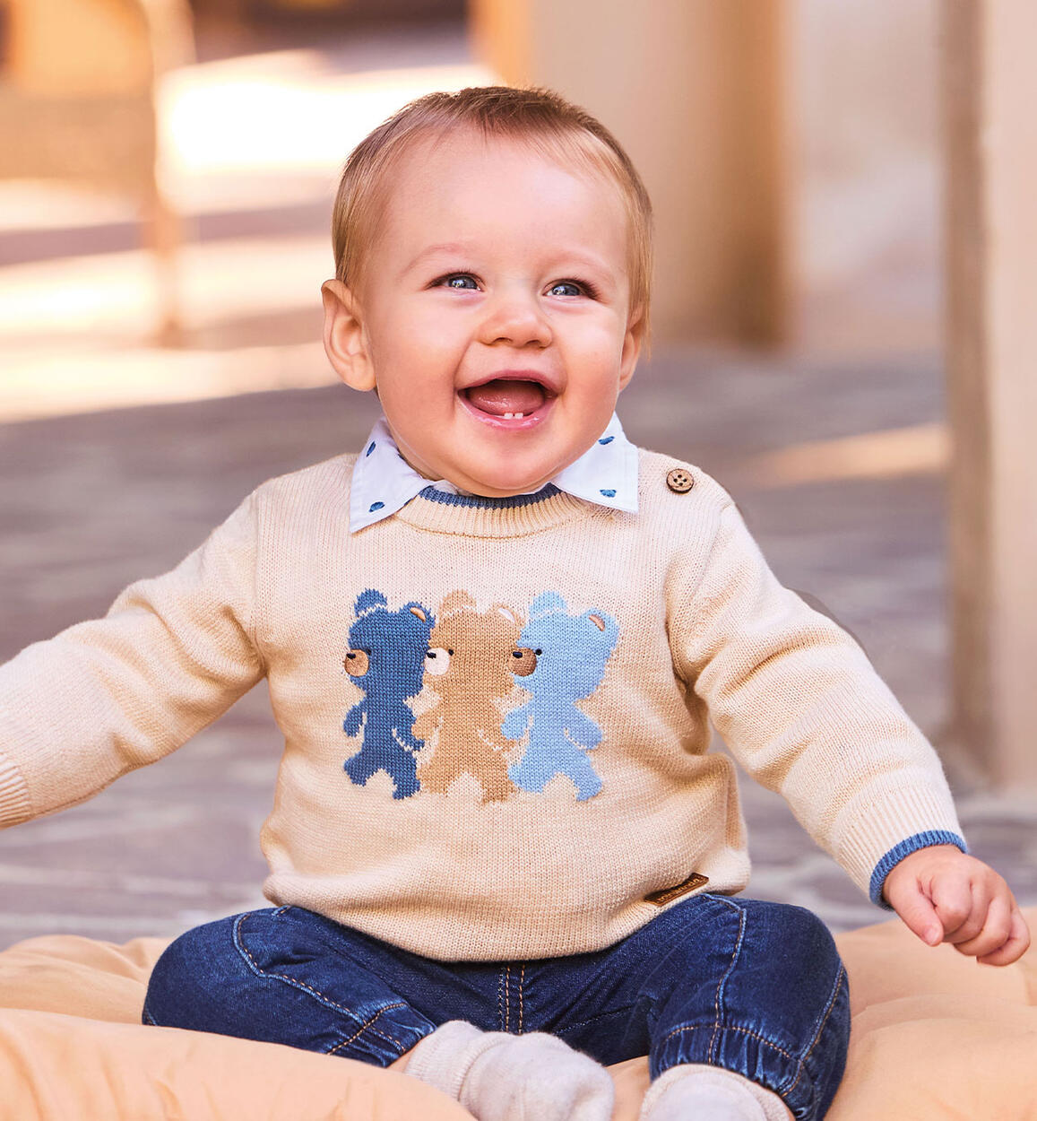 Minibanda baby jeans BLUE