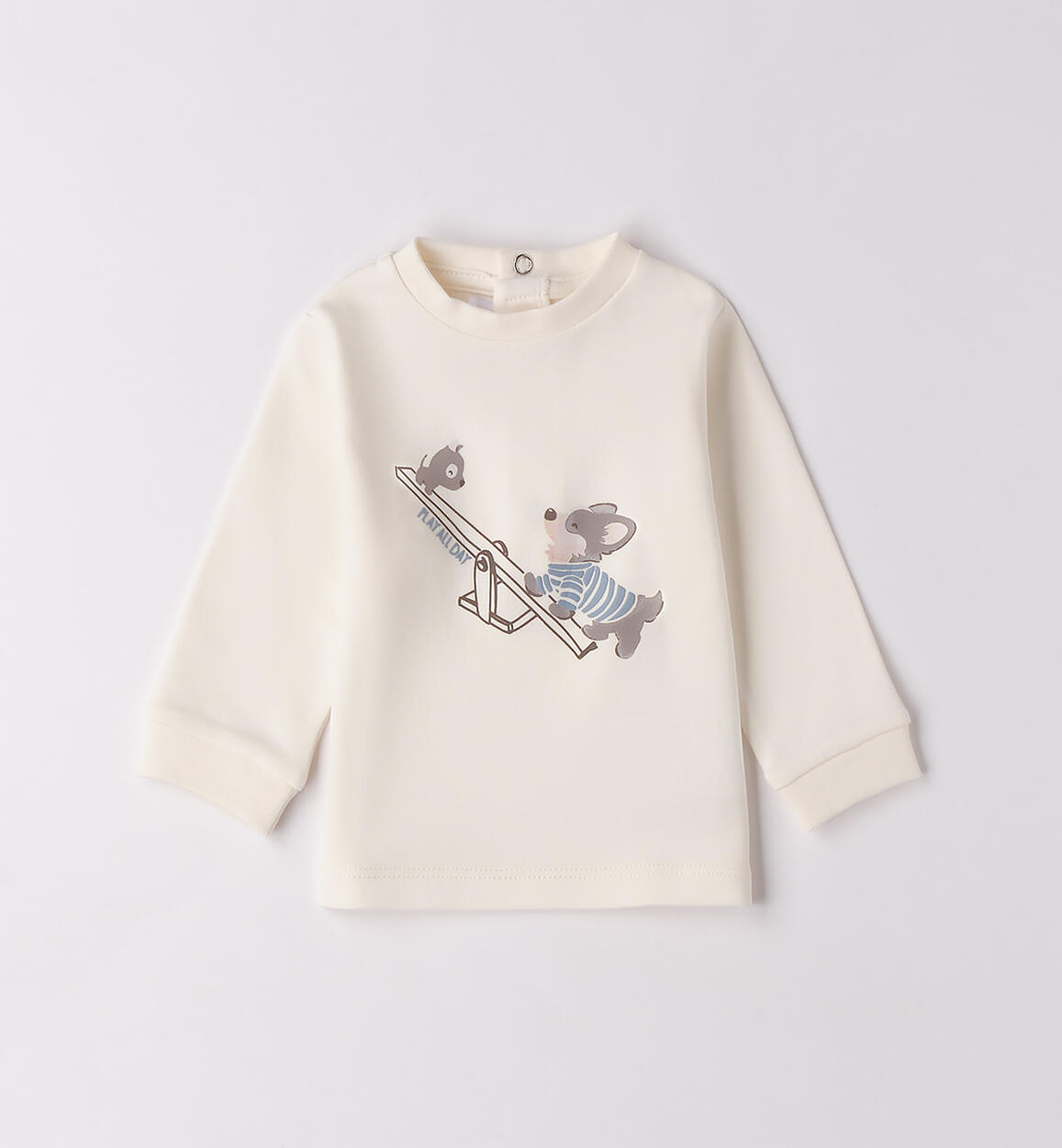 Maglia neonato 100% cotone PANNA