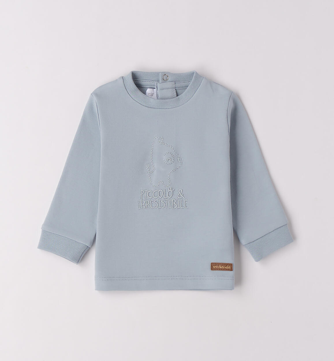 Maglietta bimbo 100% cotone AZZURRO