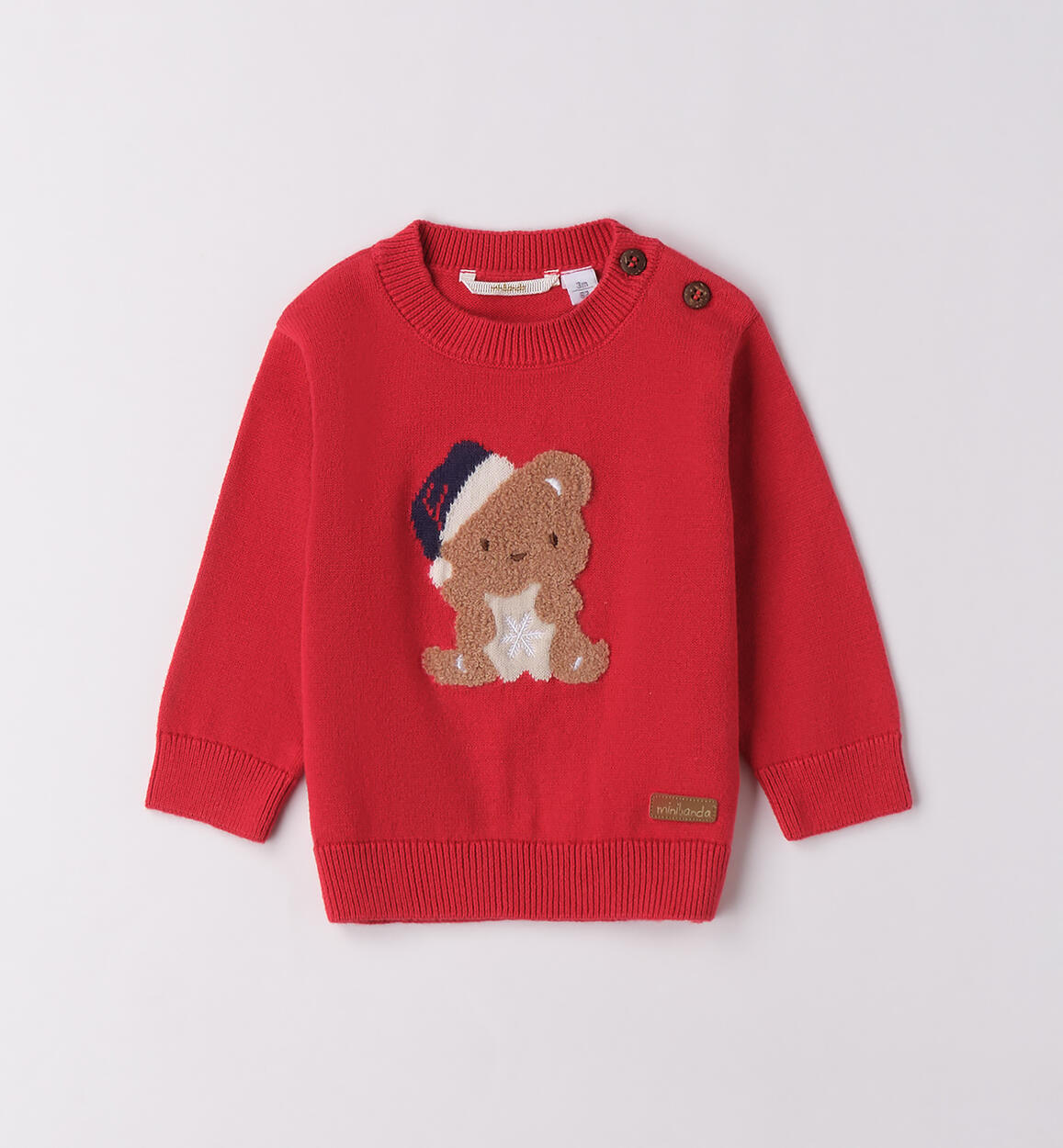 Maglione natalizio neonato ROSSO