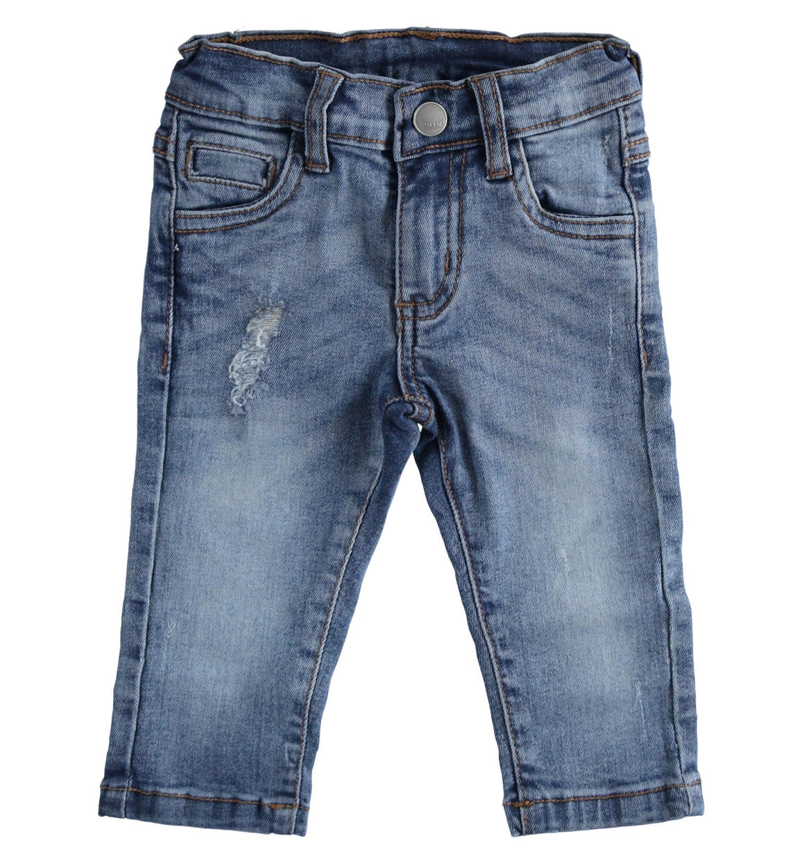 stretch denim trousers