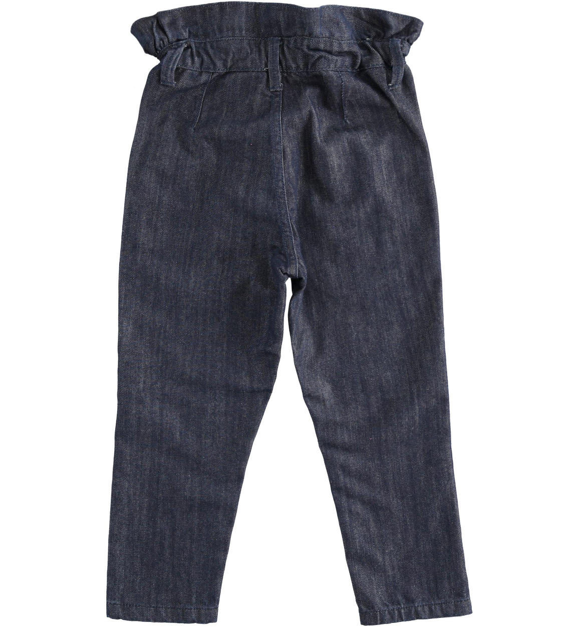 denim paperbag trousers