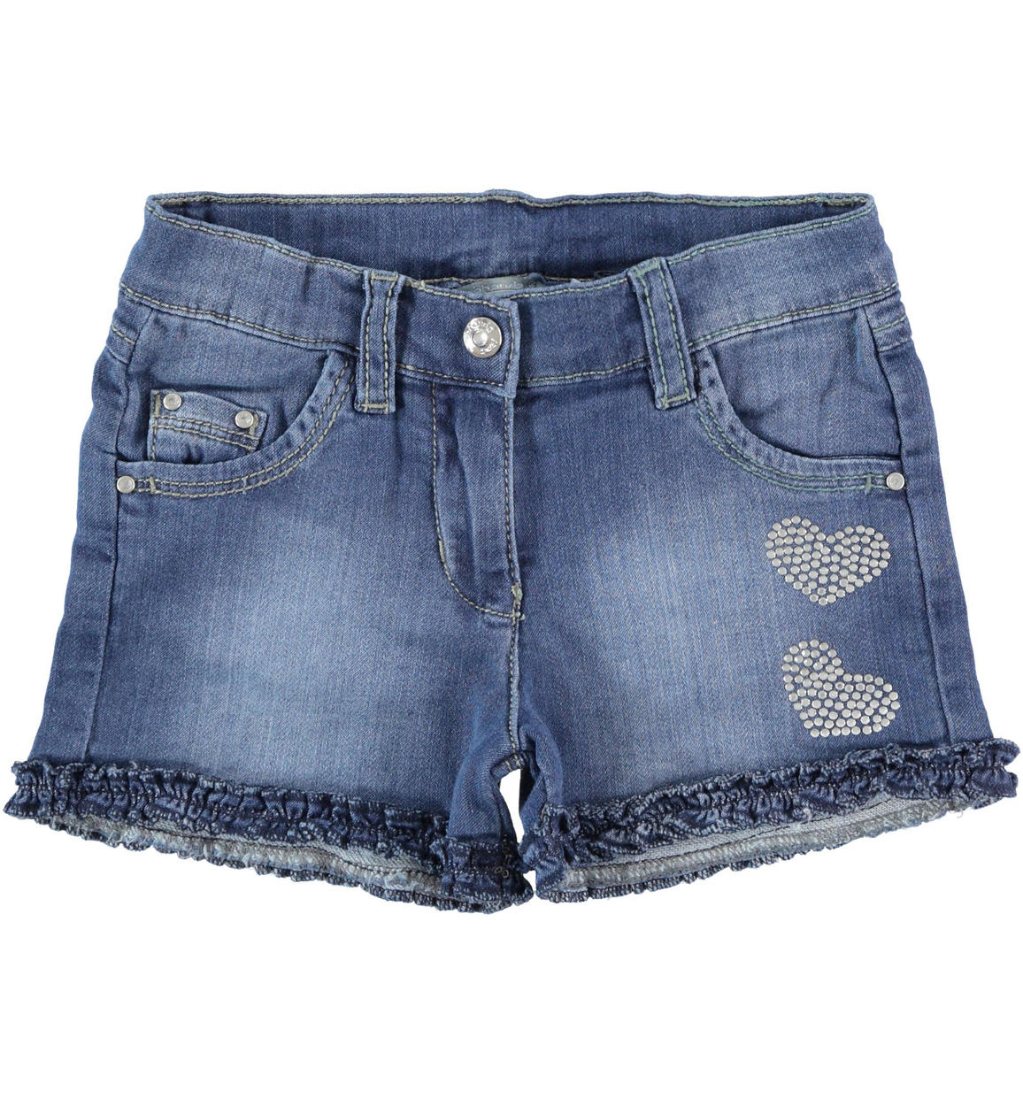 jean shorts with rhinestones