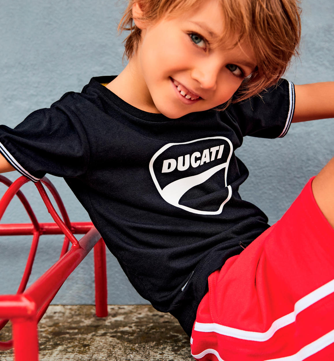 Ufficiale 2019 TG 4//6 Ducati T-Shirt Maglia Rossa Bimbo Kid Corse