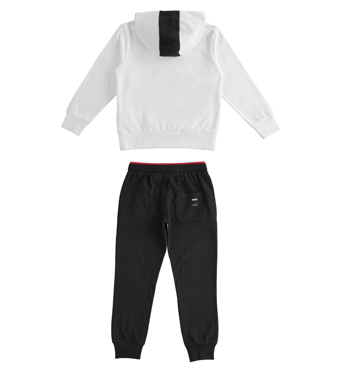 Tuta due pezzi in jersey con lettering scomposto - Sarabanda