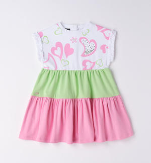 Girl's colourful dress