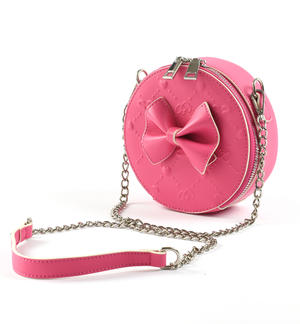 Girl round bag with bow