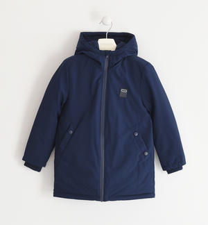 Warm scuba jacket with fleece lining BLUE
