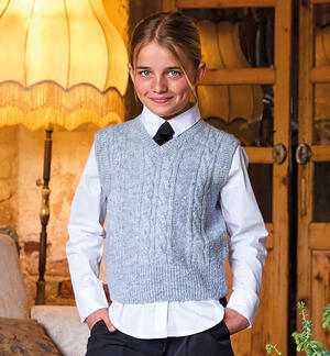 Shirt with tie for girls