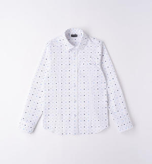 Camicia manica lunga con pochette per ragazzo
