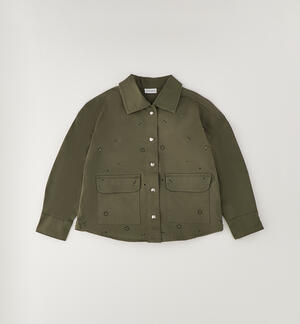Camicia verde militare ragazza