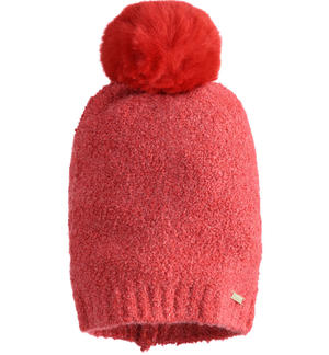 Girl's knit hat RED