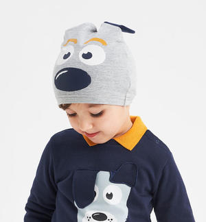Hat with ears appliques GREY