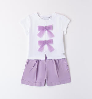 Girls' outfit with bows