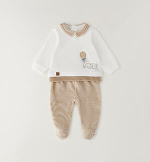 Completo ciniglia neonato