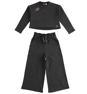 Complete sweatshirt and particular trousers BLACK