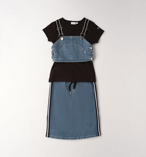 Girls' denim outfit