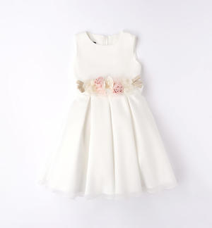 Elegante abito cerimonia bambina PANNA