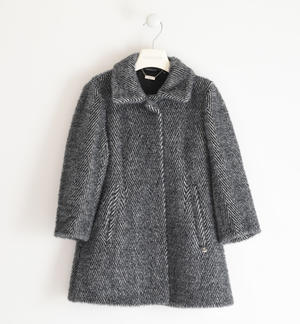 Elegant and soft coat for girl BLACK