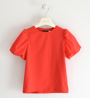 Elegant stretch jersey T-shirt for girls PINK