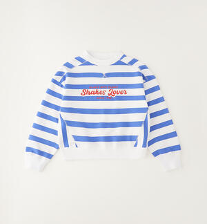 Girl's striped sweatshirt