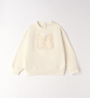 Girls' sweatshirt with butterfly