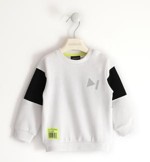 Boy's sweatshirt with print WHITE