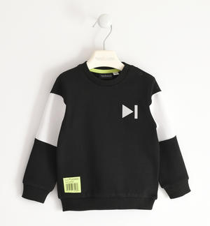 Boy's sweatshirt with print BLACK
