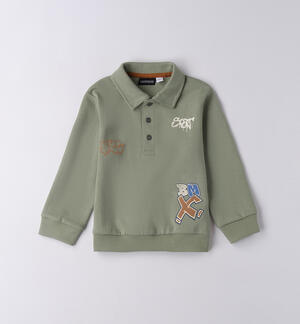 Felpa bambino modello polo