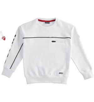 100% cotton Sarabanda meets Ducati boy¿s sweatshirt WHITE