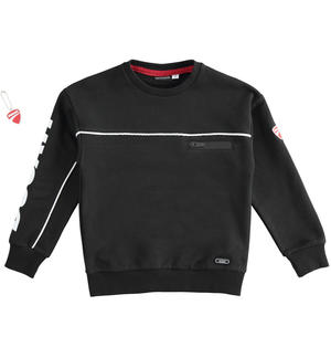 100% cotton Sarabanda meets Ducati boy¿s sweatshirt BLACK