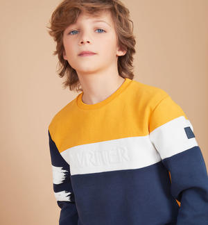 Boy's coloured sweatshirt YELLOW