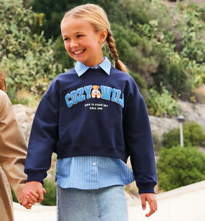 Girls' crewneck sweatshirt