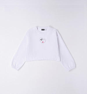 Girl's heart design sweatshirt