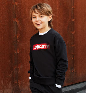 100% cotton Ducati boy sweatshirt BLACK
