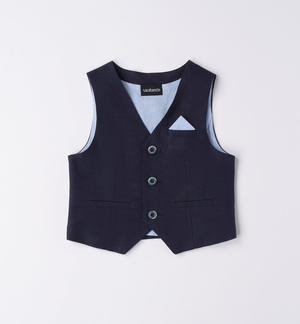 Boys' elegant waistcoat BLUE