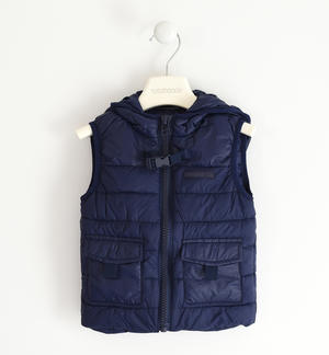 Nylon boys vest padded with wadding BLUE