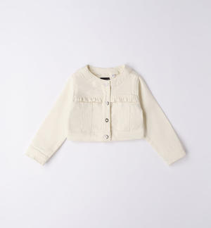 Girl's jacket with ruffles